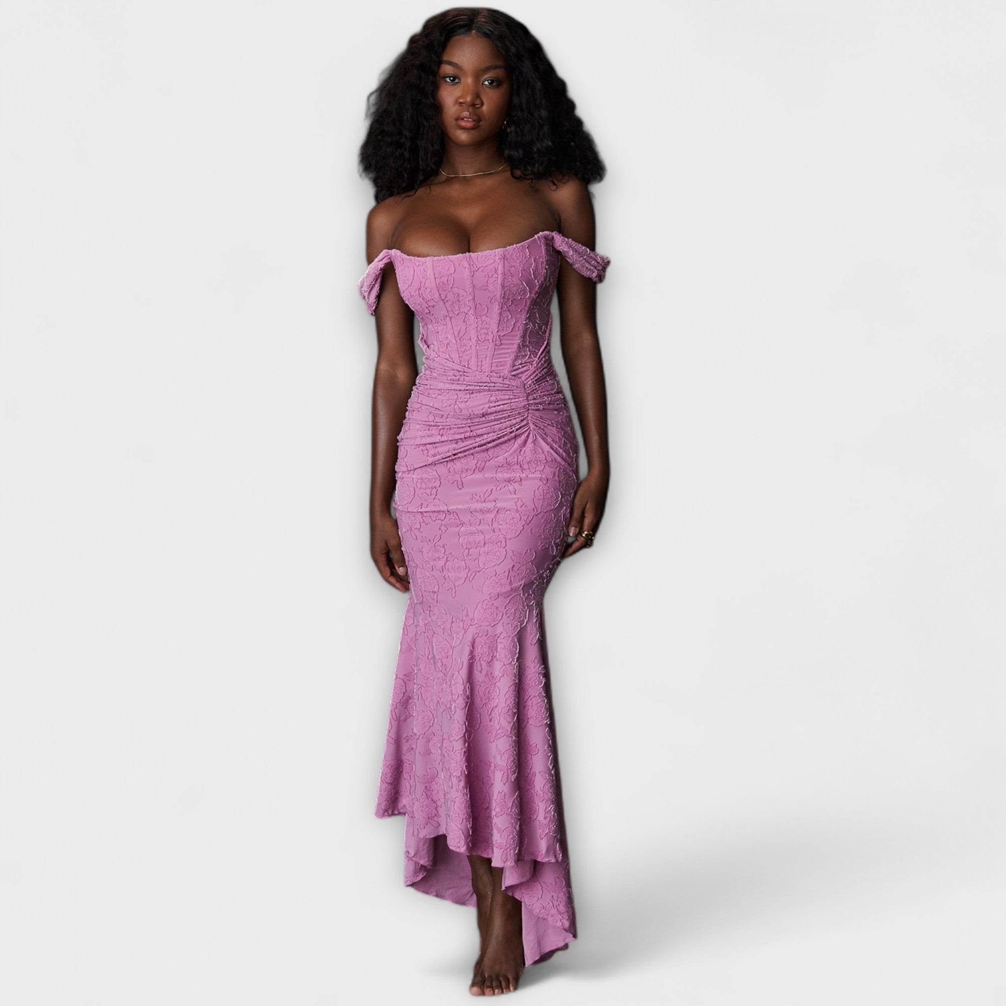 Renske - Lange jurk met elegante en verfijnde corset