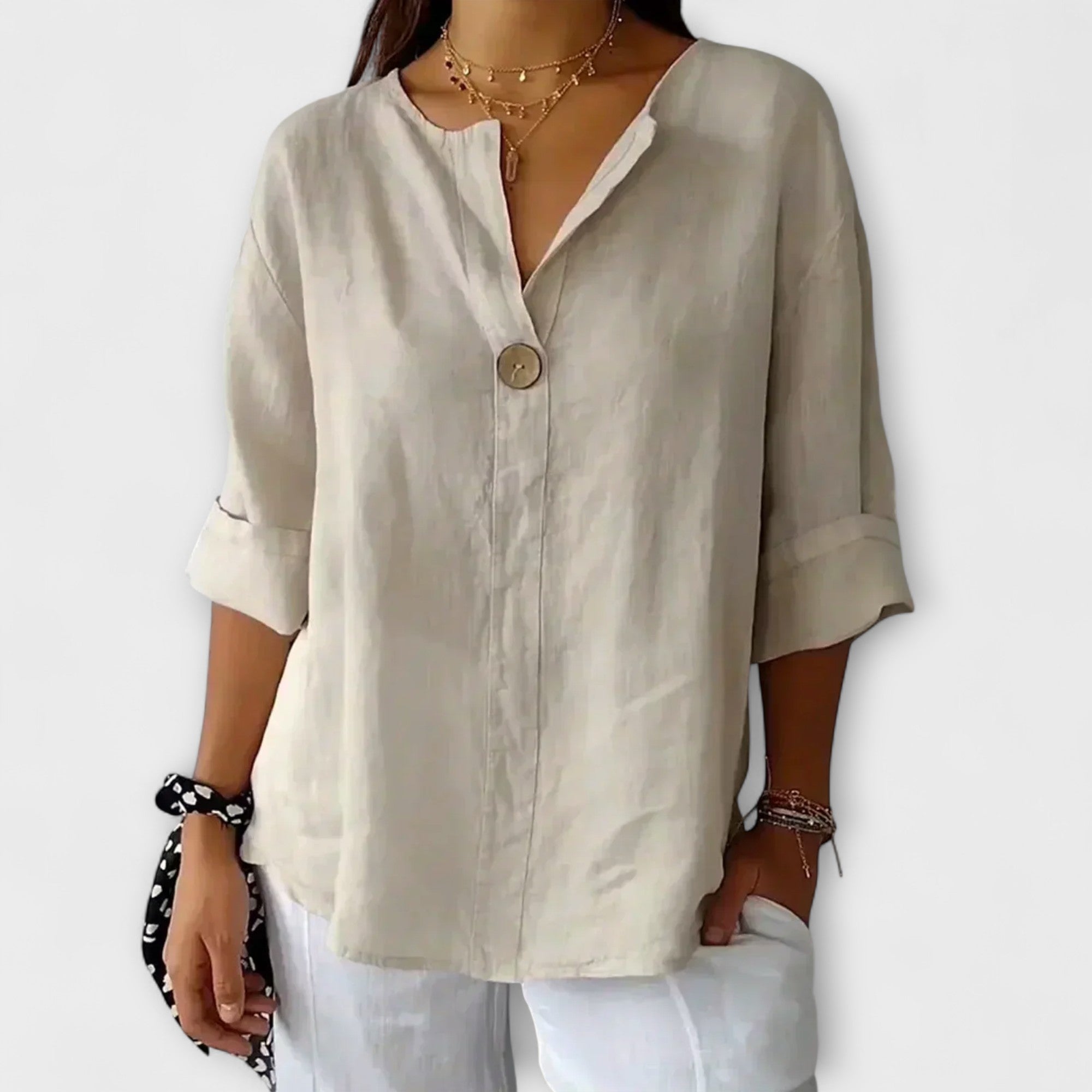 Nicole - Stijlvolle Blouse met V-hals