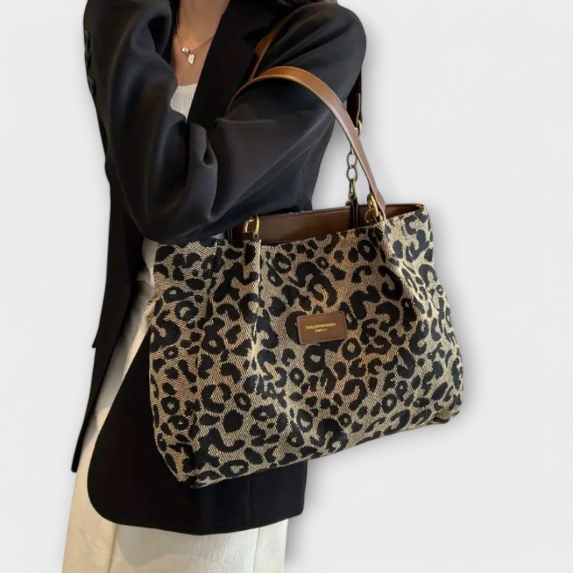 Emma - Luipaard Canvas Tote