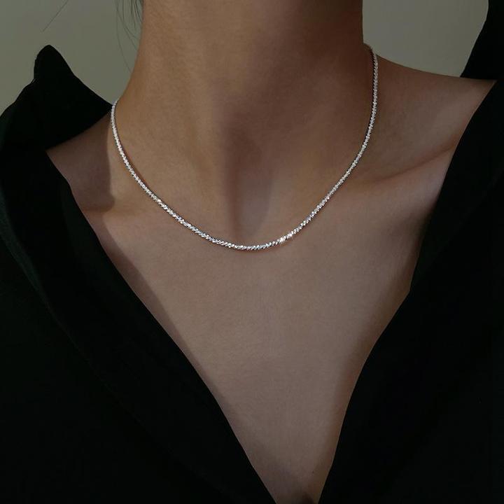 Sterrenlicht-Halsketting Zilver-Set