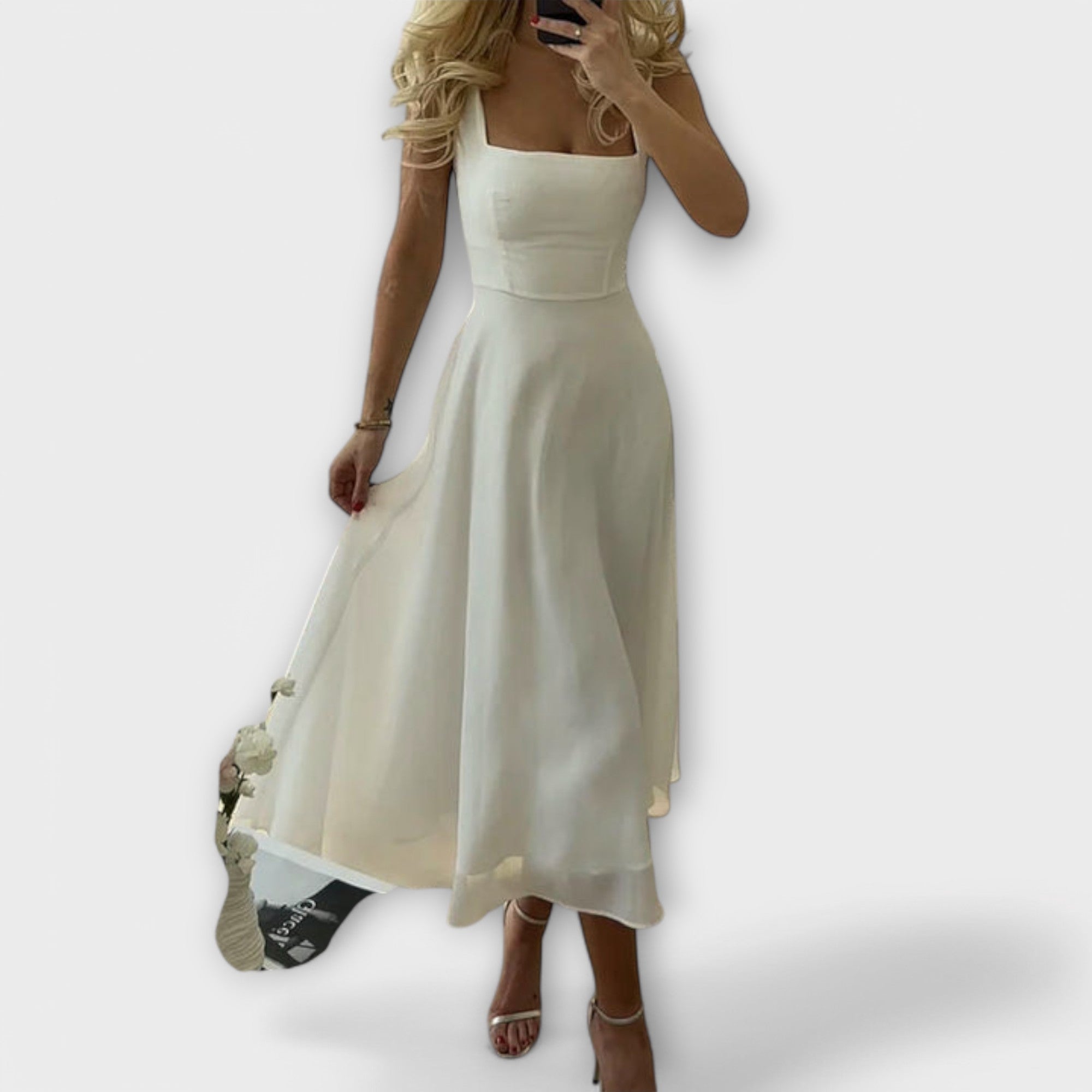 Elegante mouwloze jurk