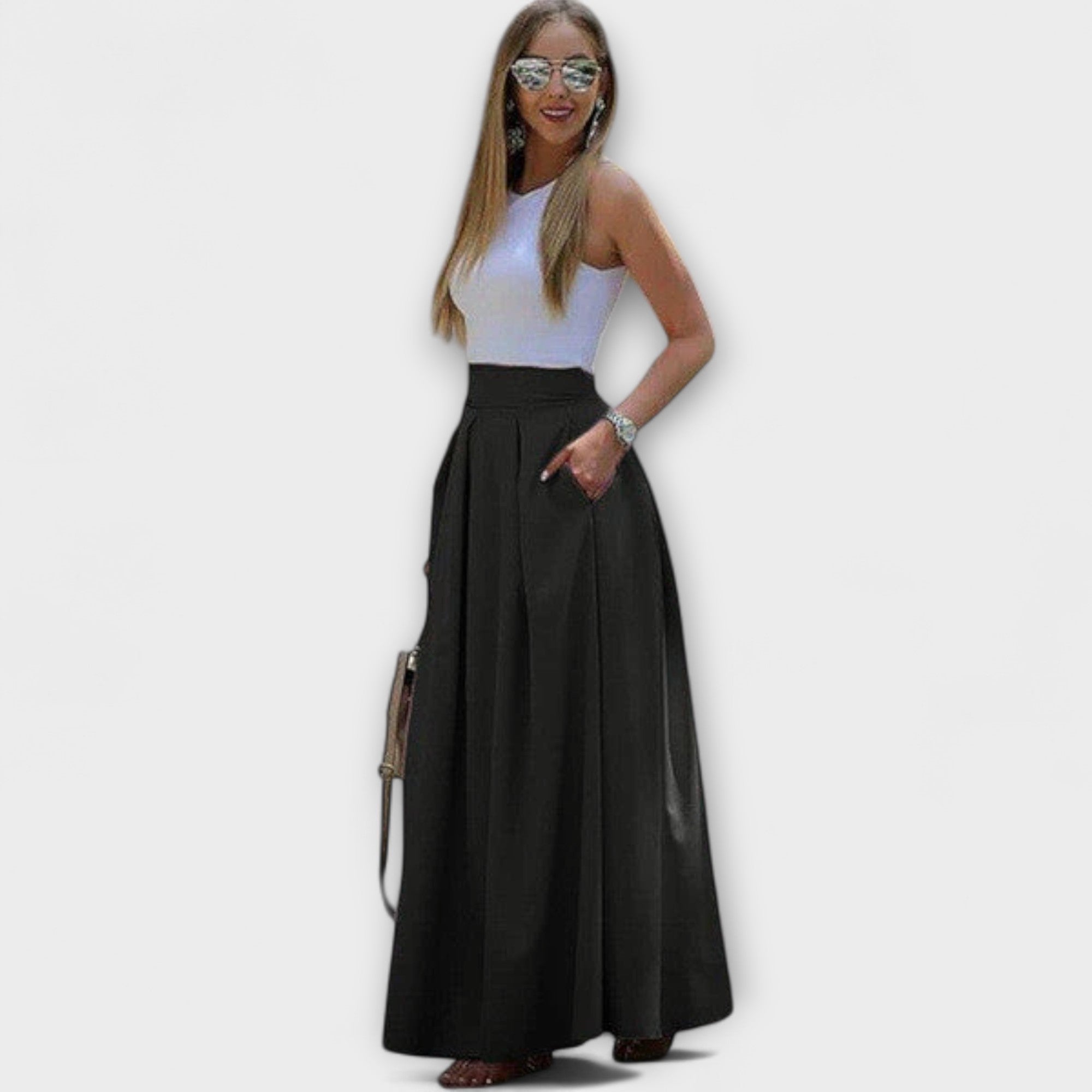 Tzafira – Elegante Maxirok met Hoge Taille