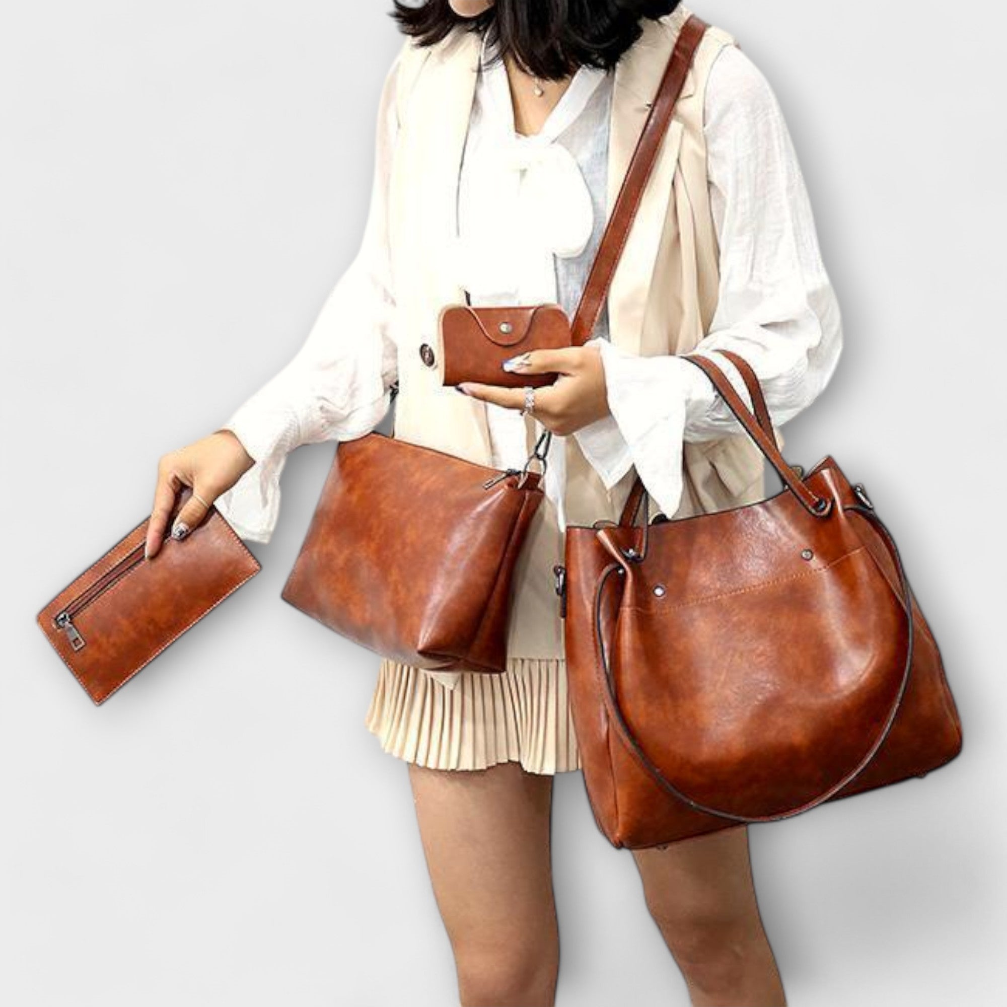 Emma - 4-delig Vintage Tas Set