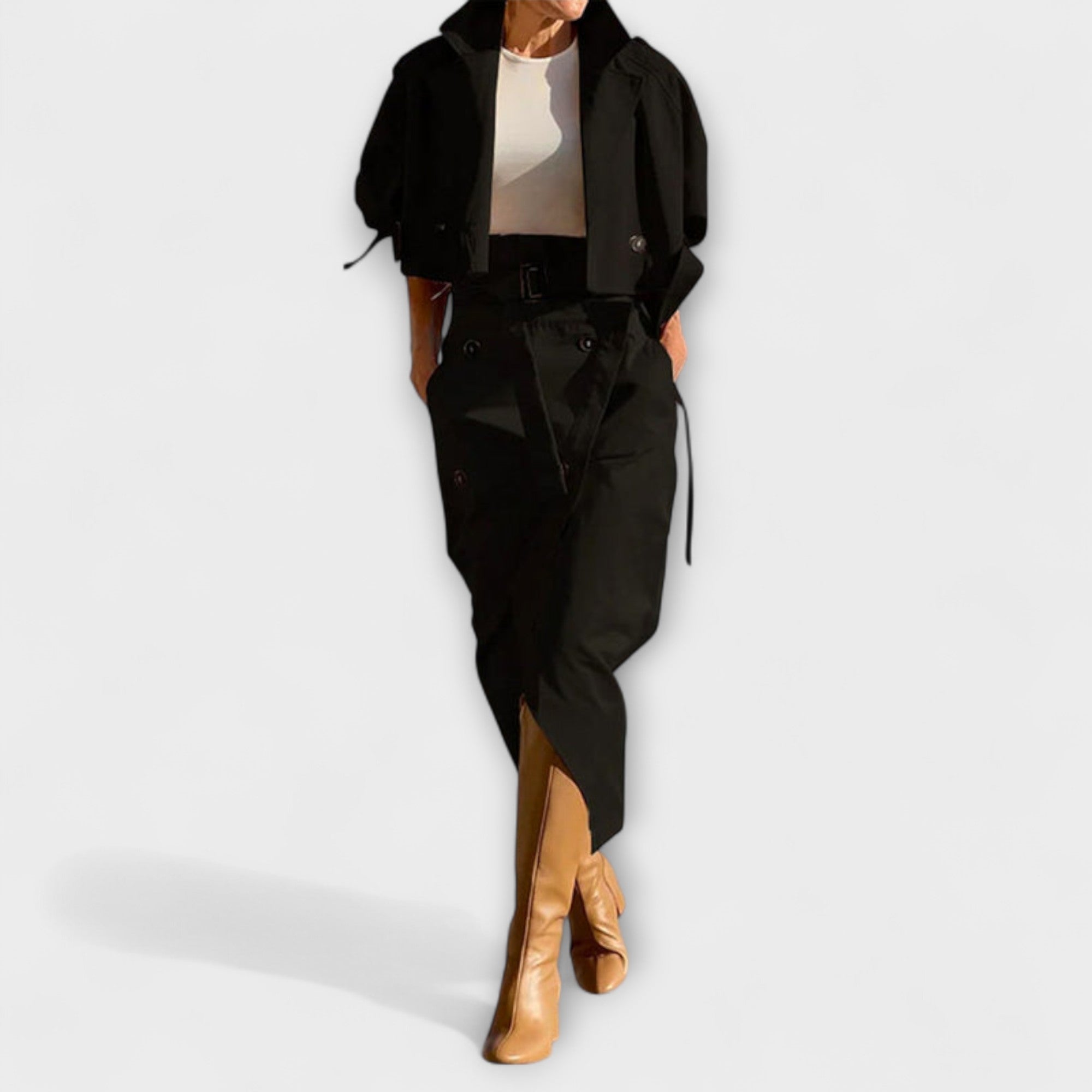 Lyra - Elegante Jack Midi-jurk met zakken