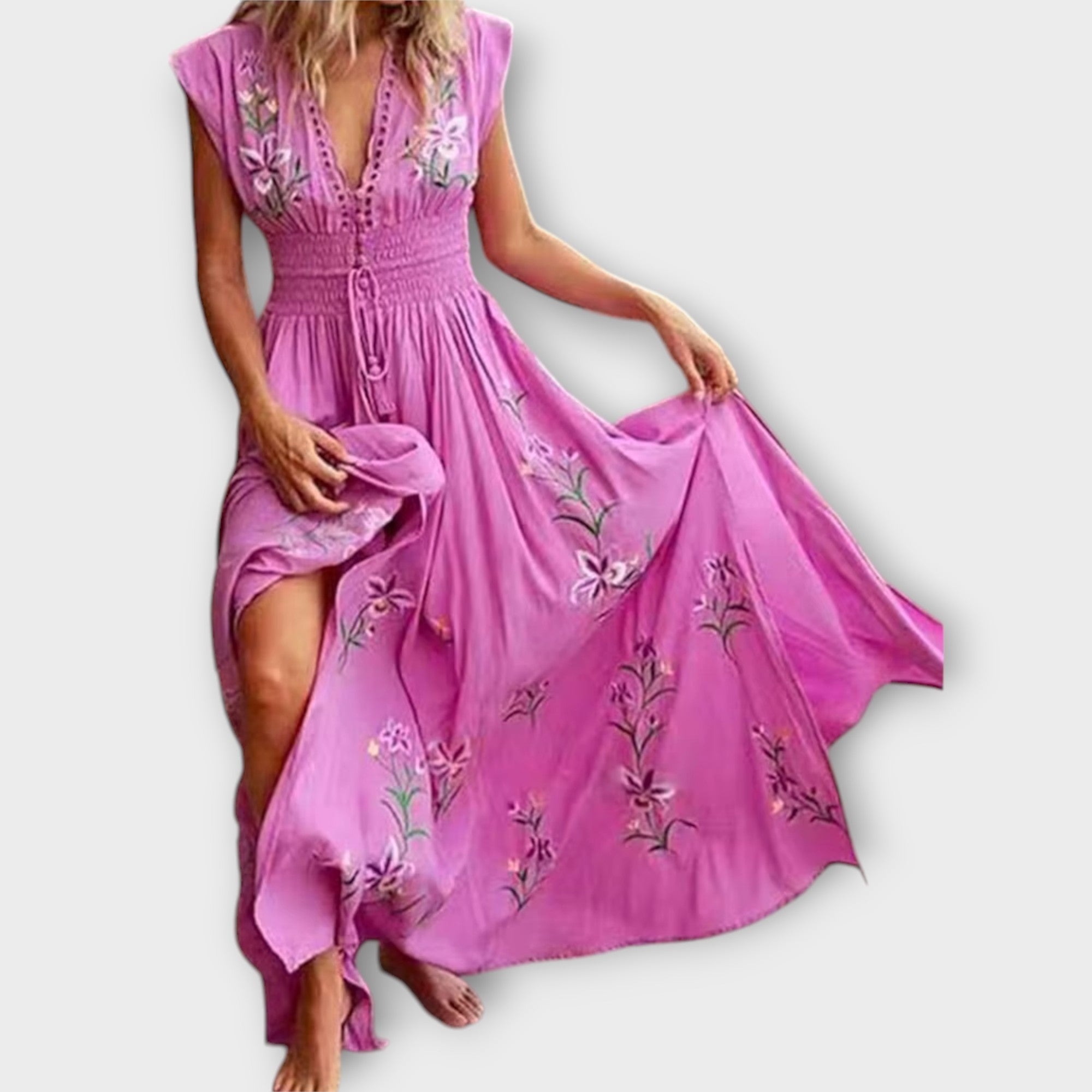Felizia – Boho-jurk met betoverende borduursels
