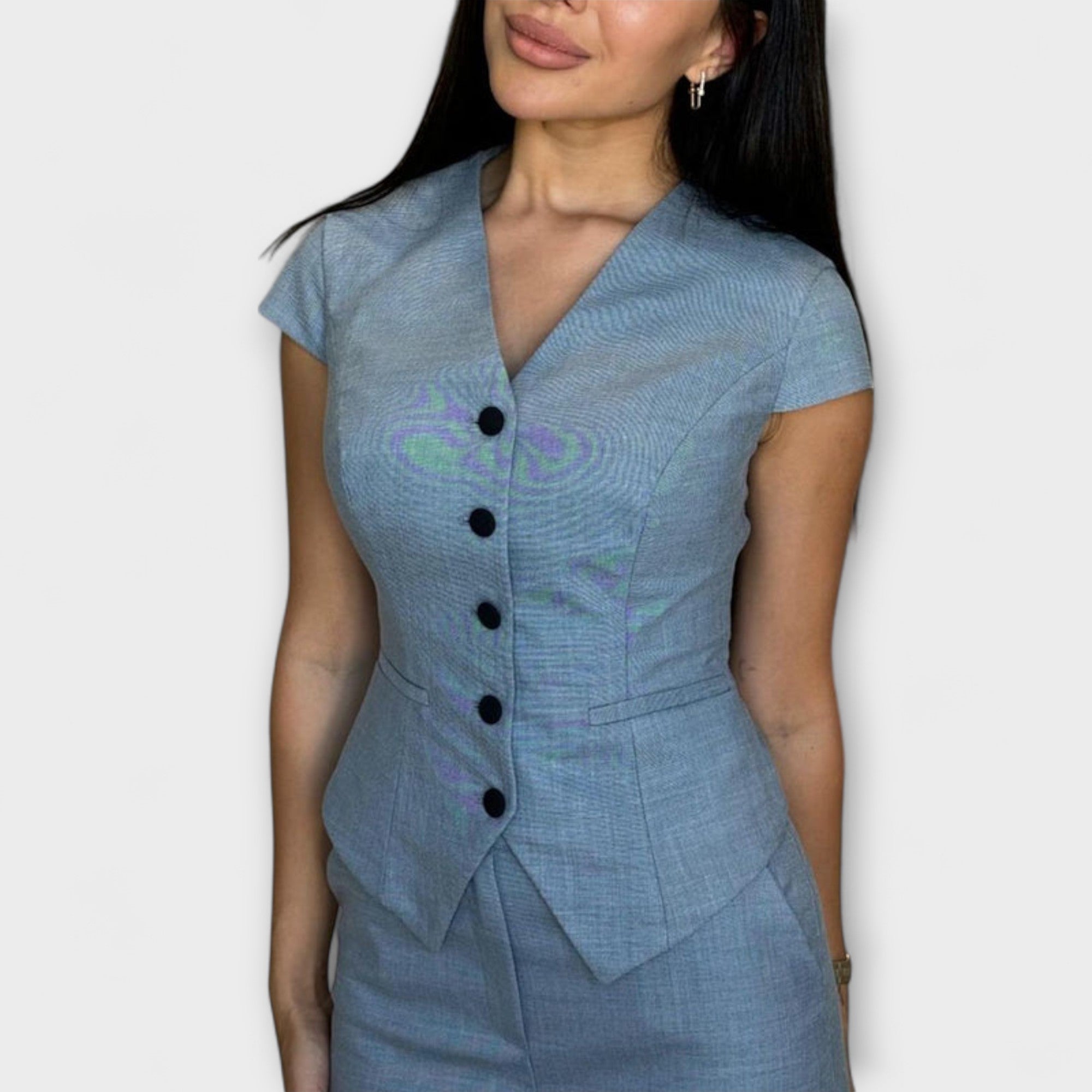 Ivy - Stijlvolle V-hals Top en Broek Set