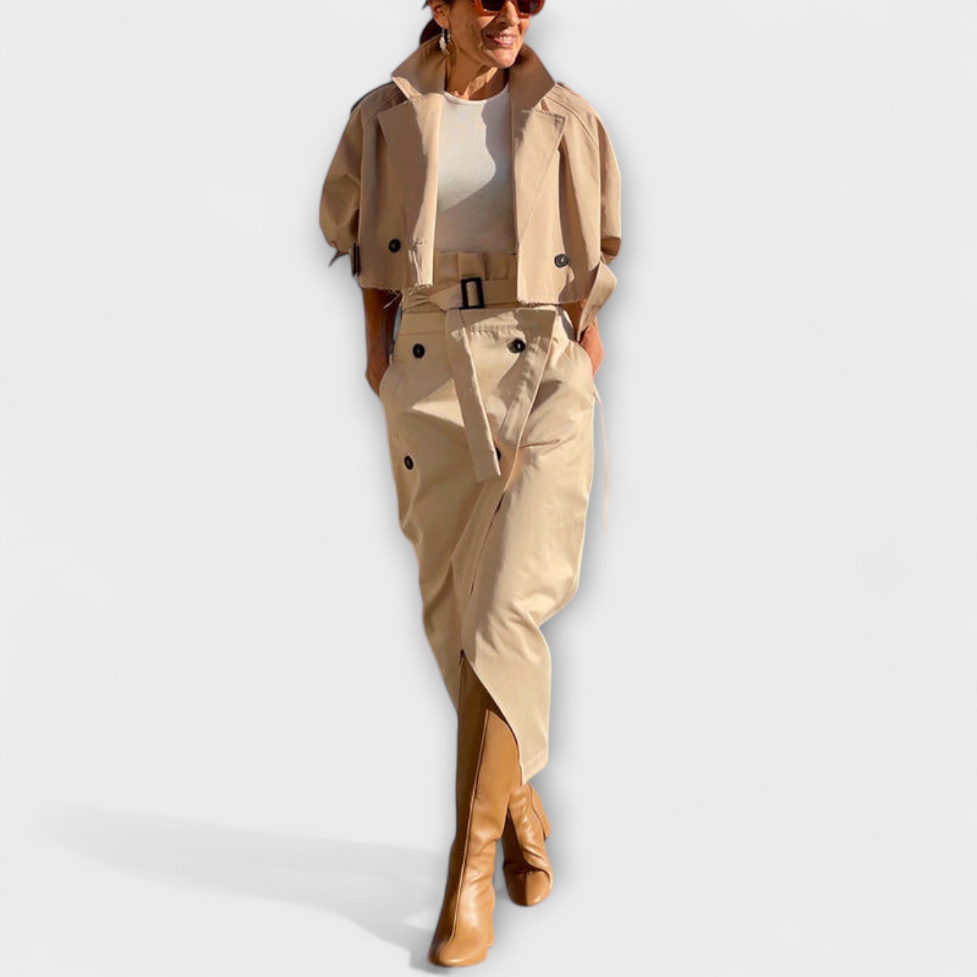 Lyra - Elegante Jack Midi-jurk met zakken