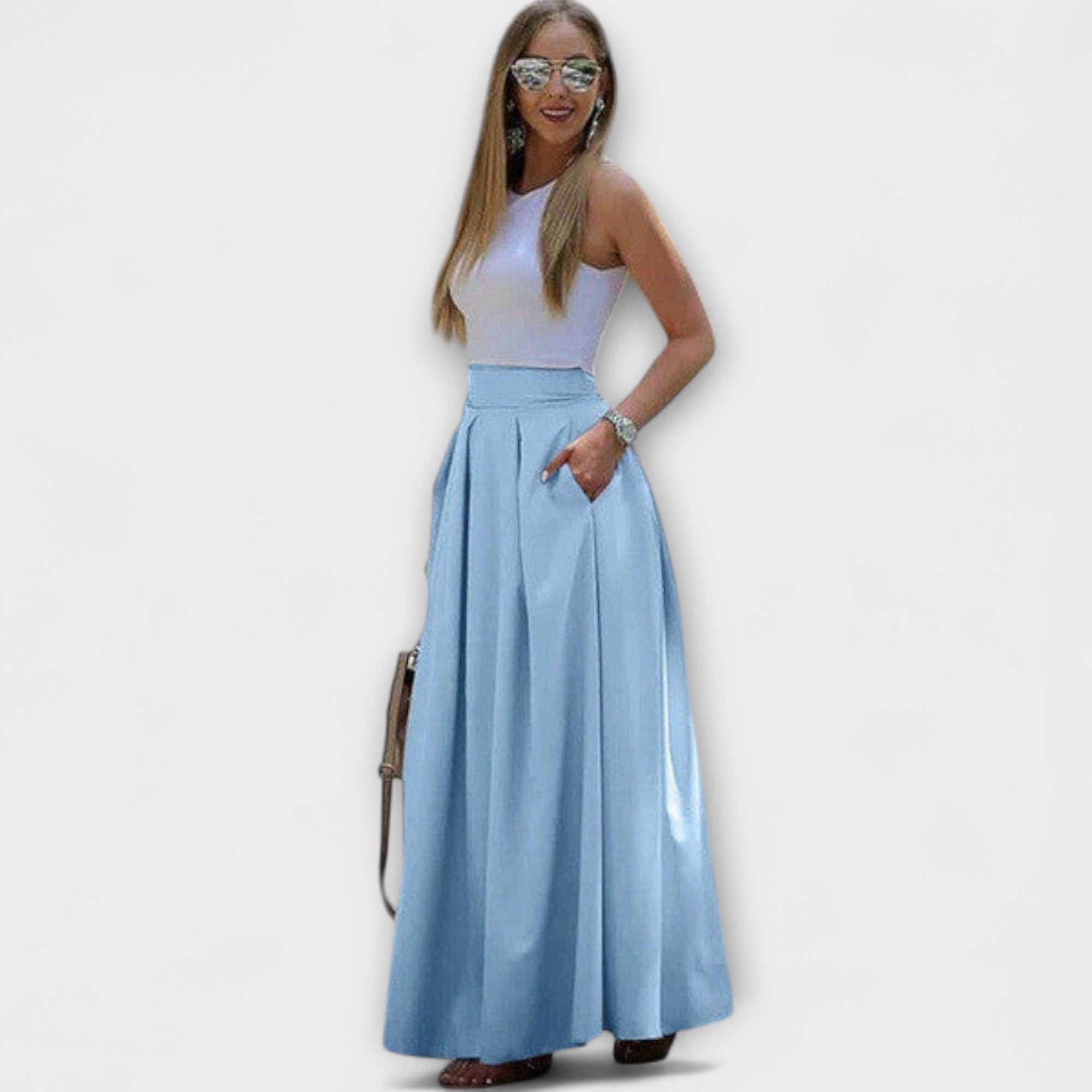 Tzafira – Elegante Maxirok met Hoge Taille