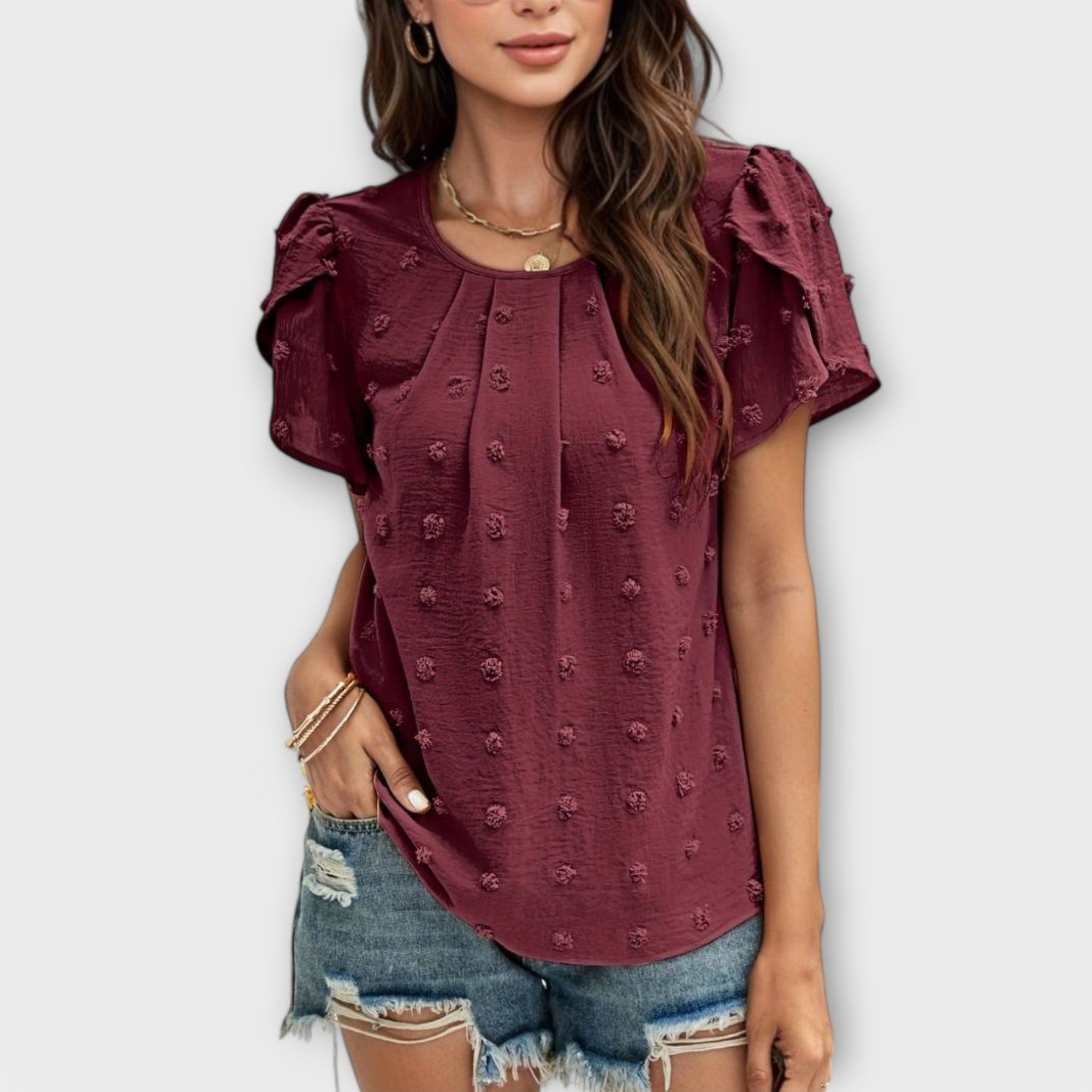 Charlotte - De perfecte polka-dot blouse