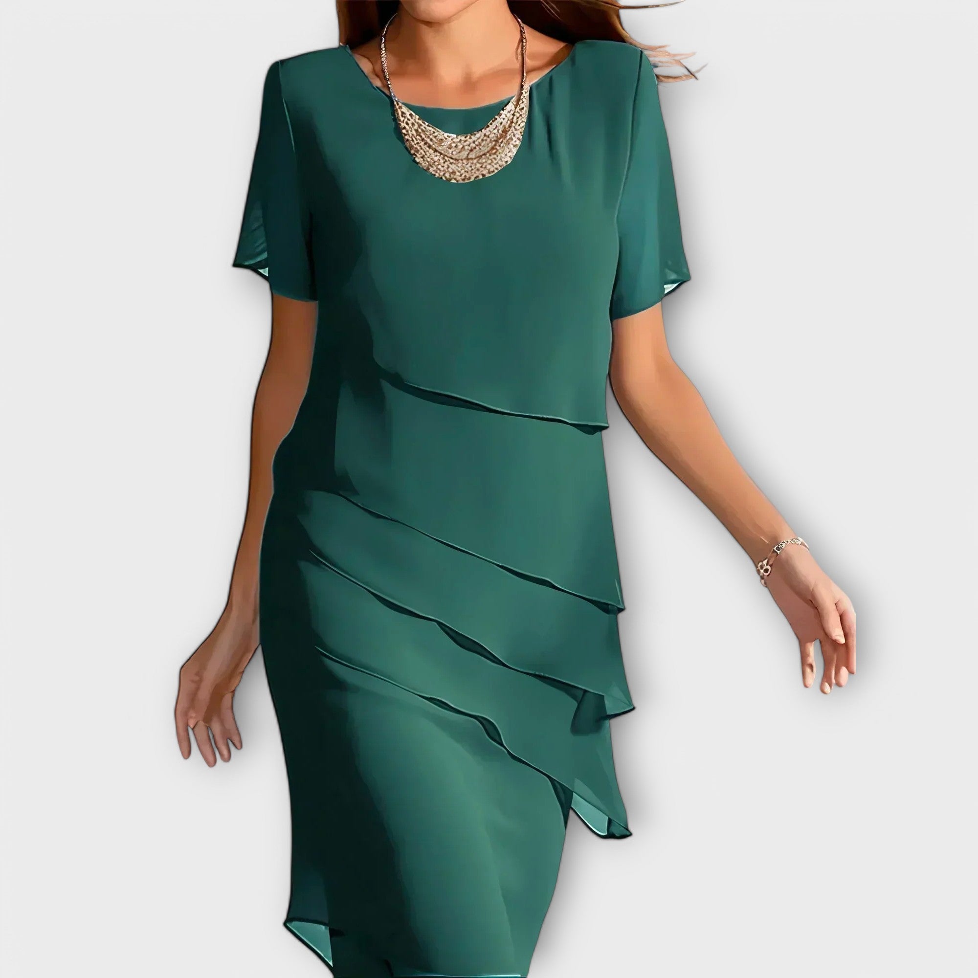 Katharina - Stijlvolle figuuraccentuerende jurk