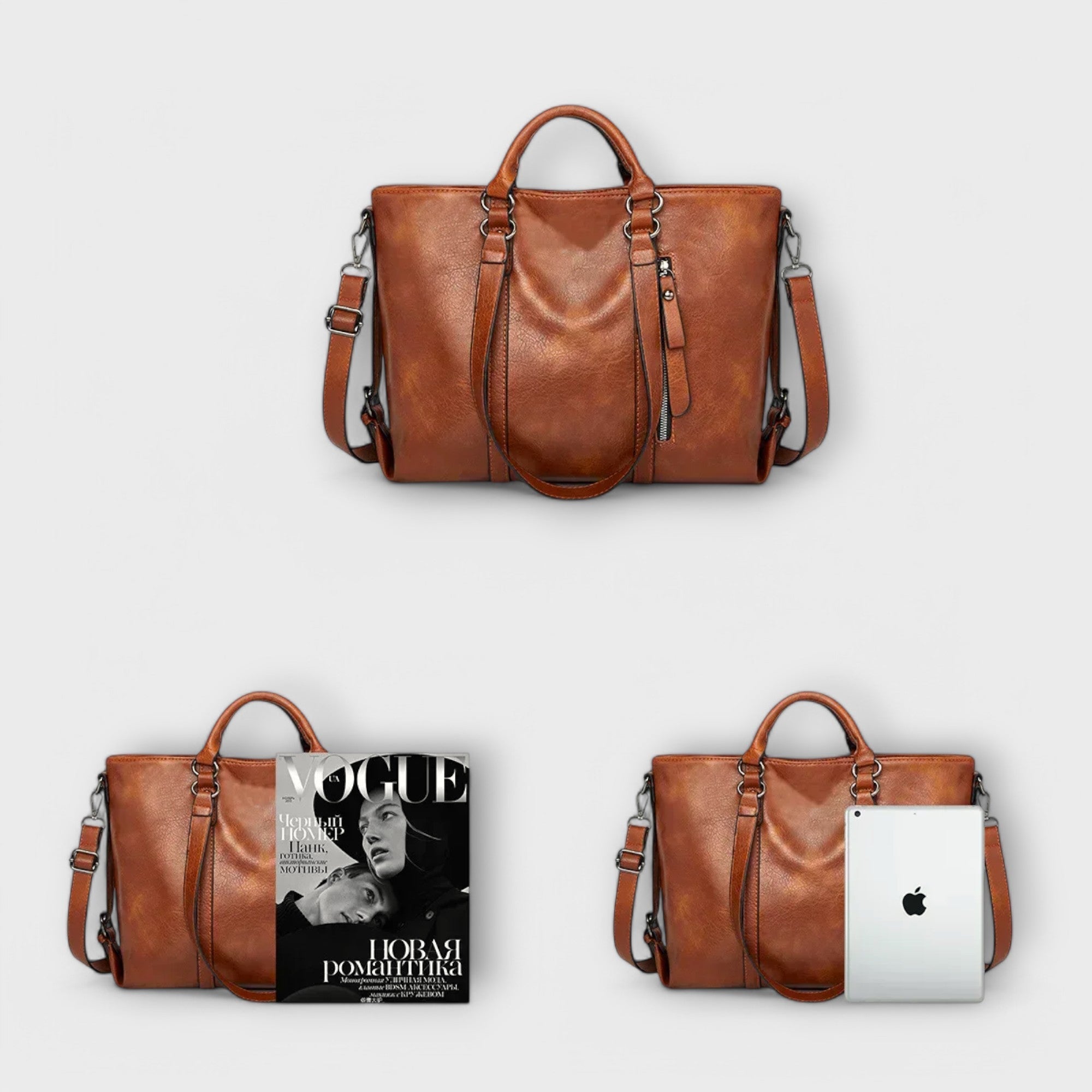Emma - Grote Lederen Tas
