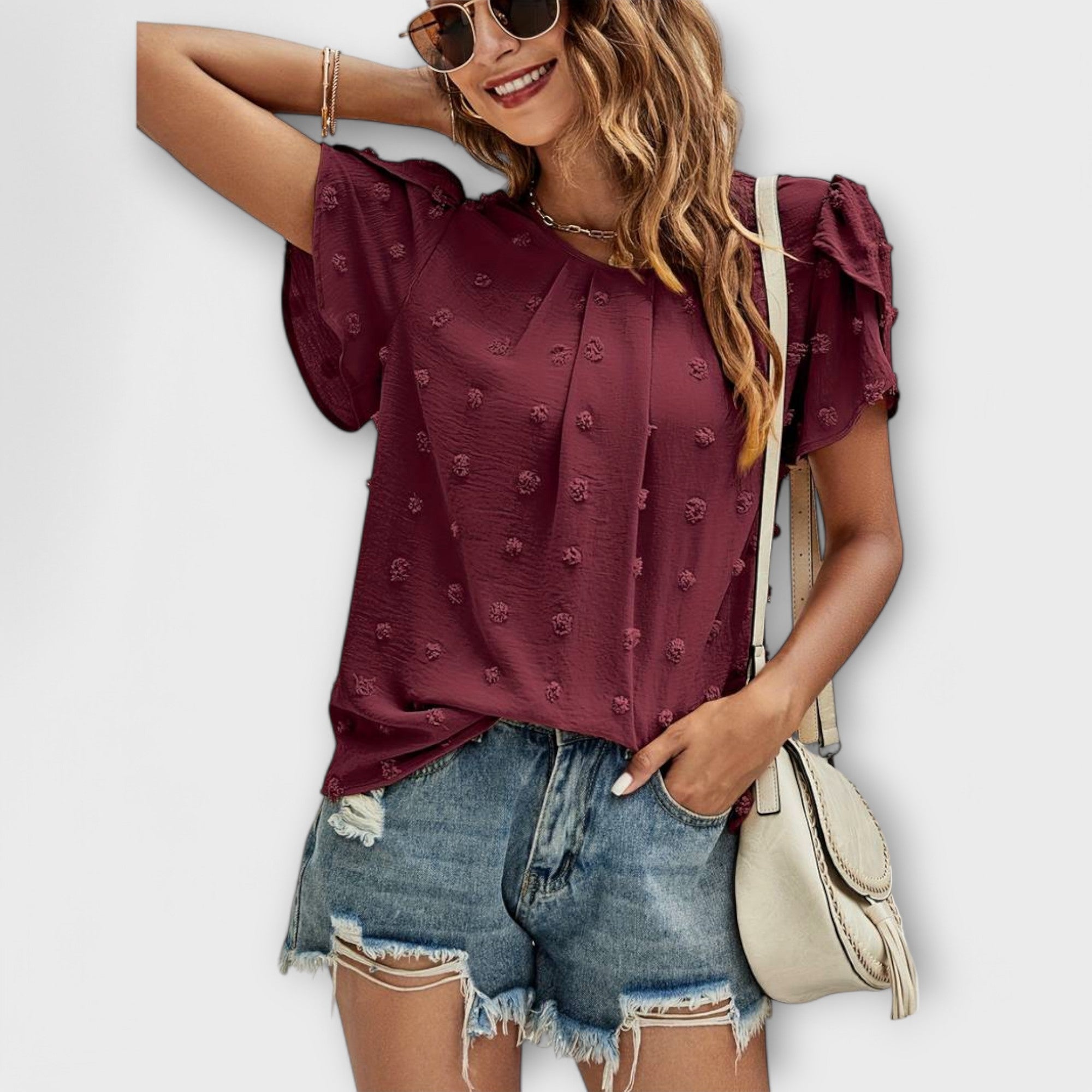 Charlotte - De perfecte polka-dot blouse