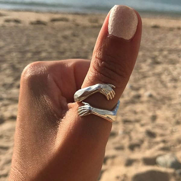Zilveren Omarmring