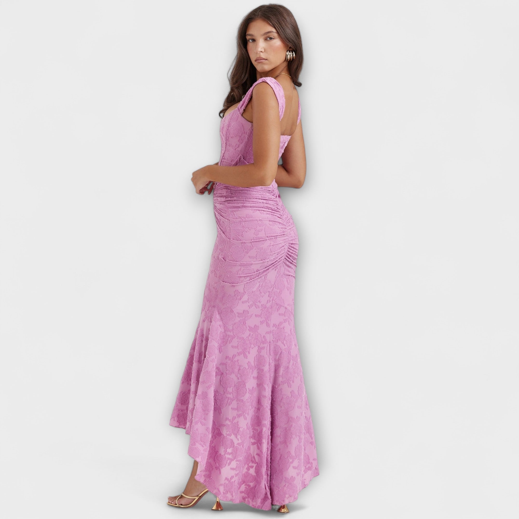 Renske - Lange jurk met elegante en verfijnde corset