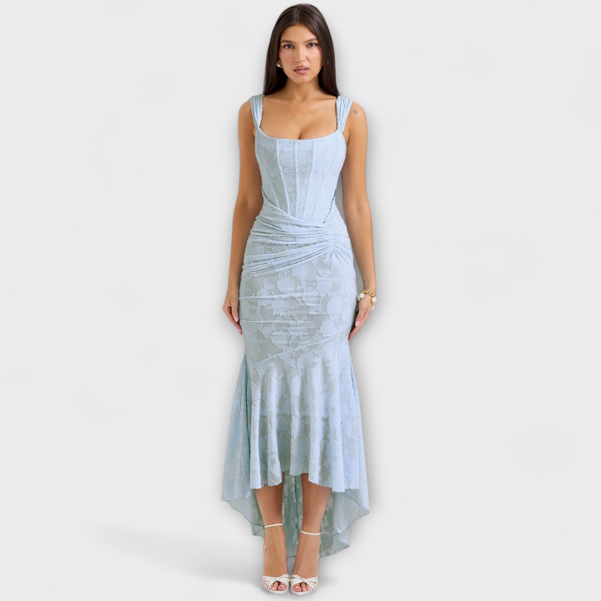 Renske - Lange jurk met elegante en verfijnde corset