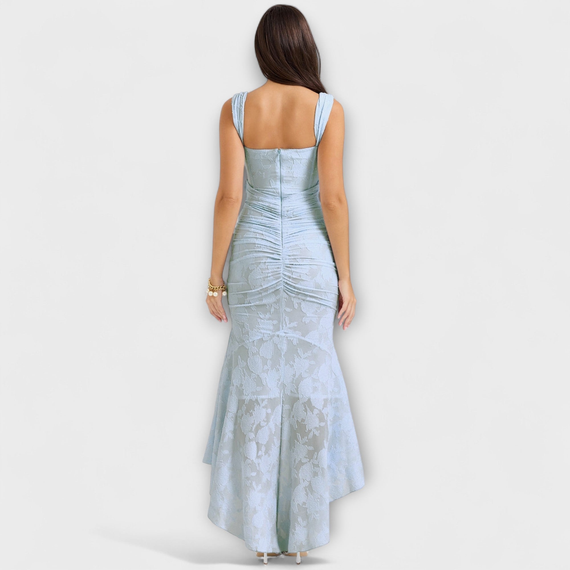 Renske - Lange jurk met elegante en verfijnde corset