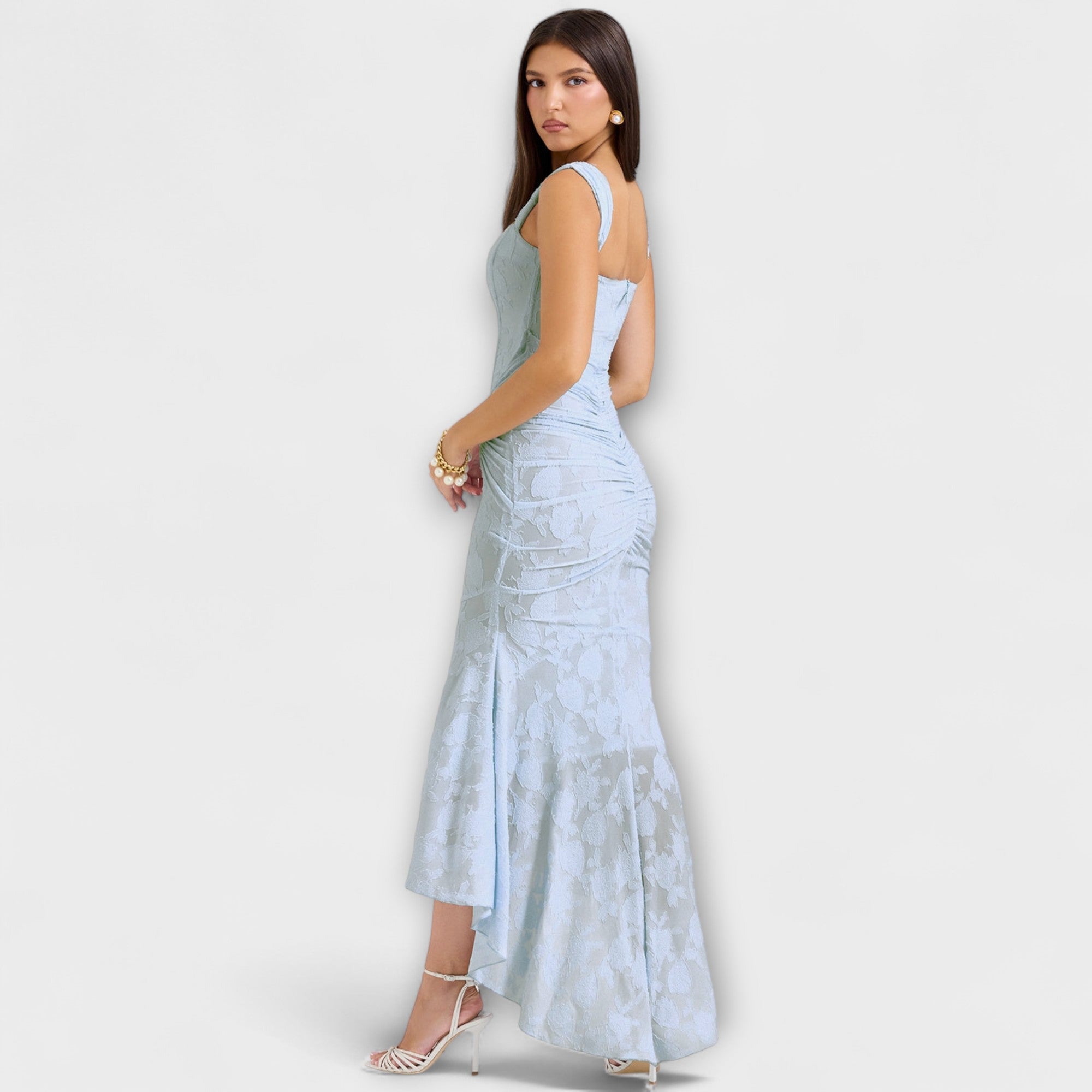 Renske - Lange jurk met elegante en verfijnde corset