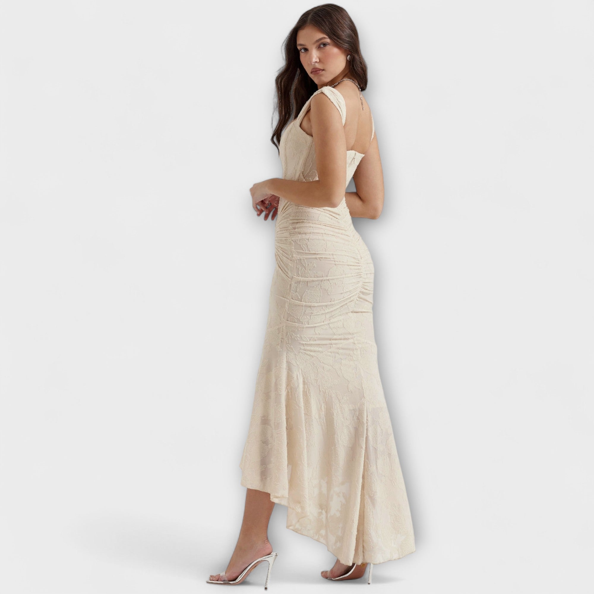 Renske - Lange jurk met elegante en verfijnde corset