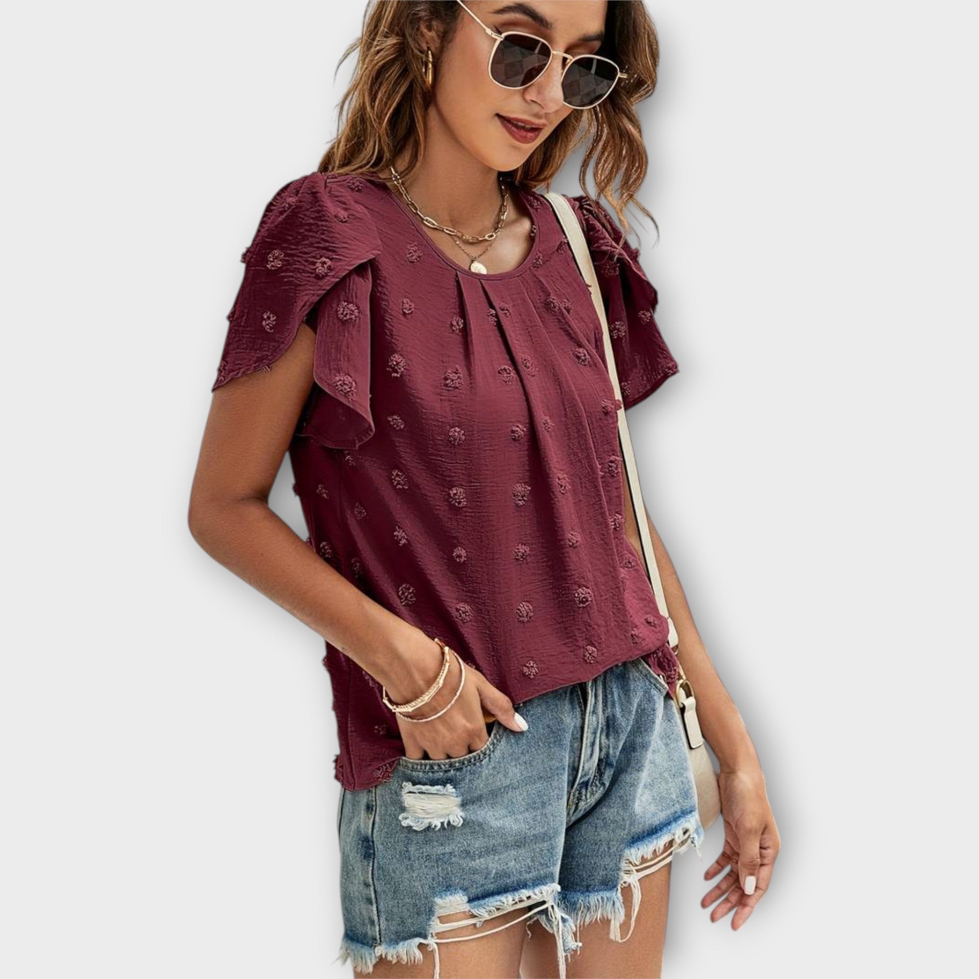 Charlotte - De perfecte polka-dot blouse