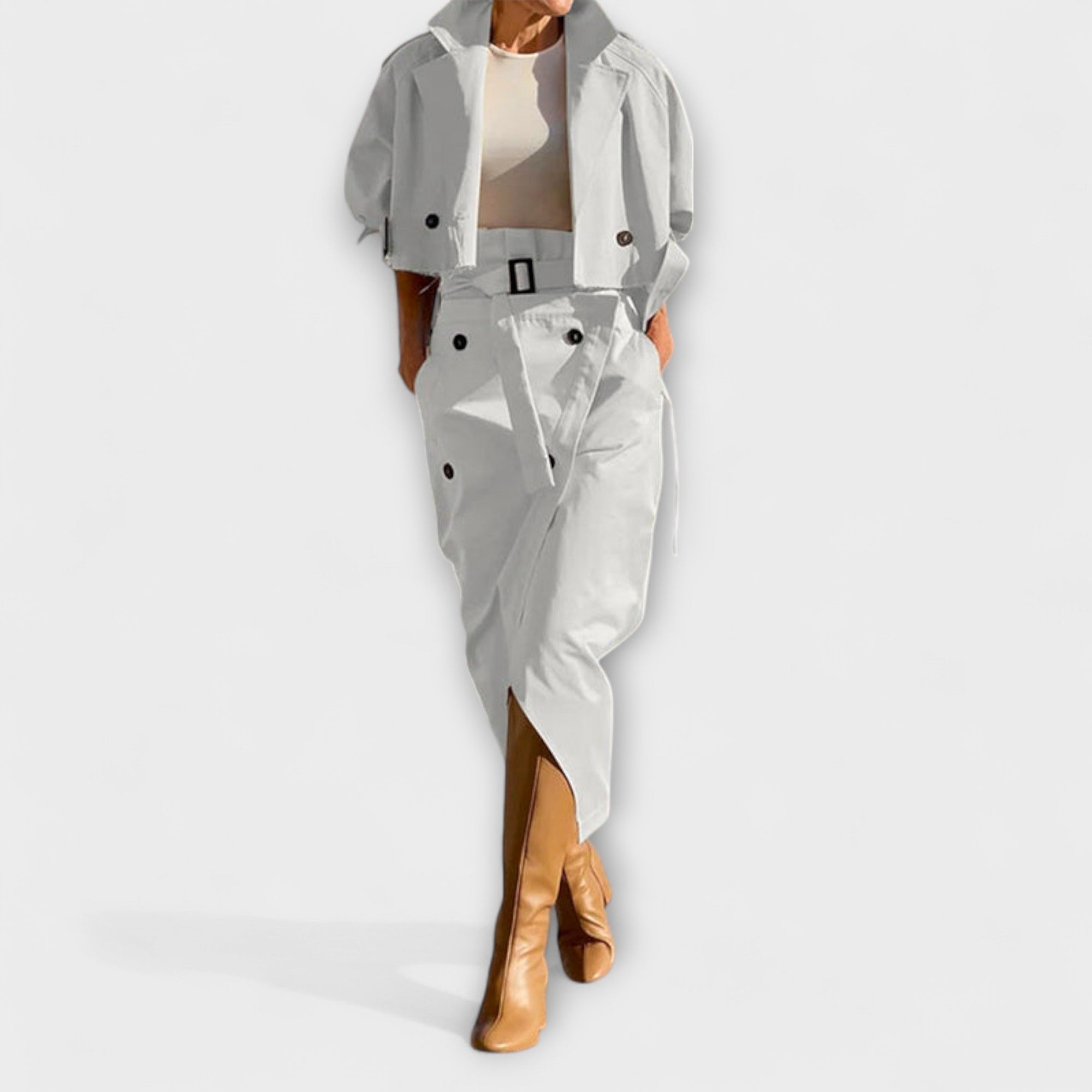 Lyra - Elegante Jack Midi-jurk met zakken