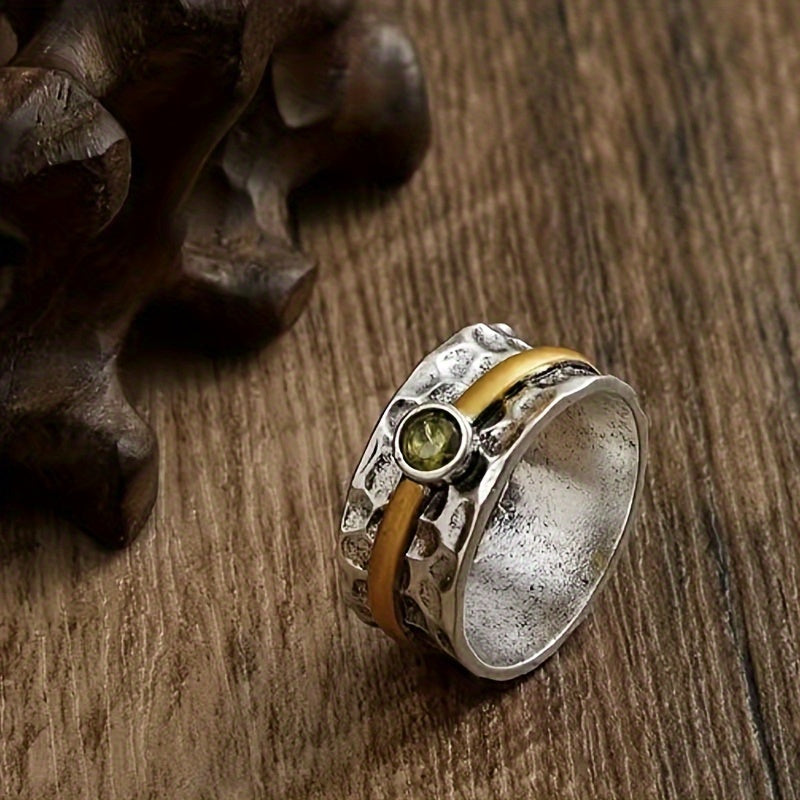 Elegante groene zirconiumring