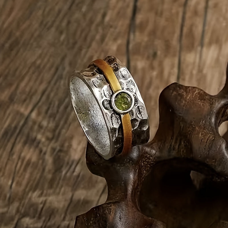 Elegante groene zirconiumring