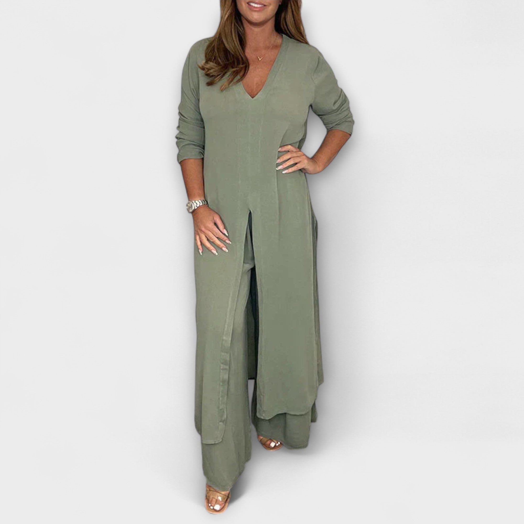 3-delig stijlvol dames Co-Ord-set