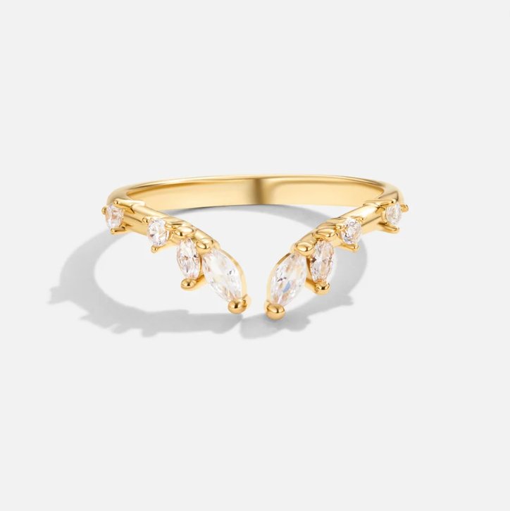 Vrede - Gouden Kristallen Ring