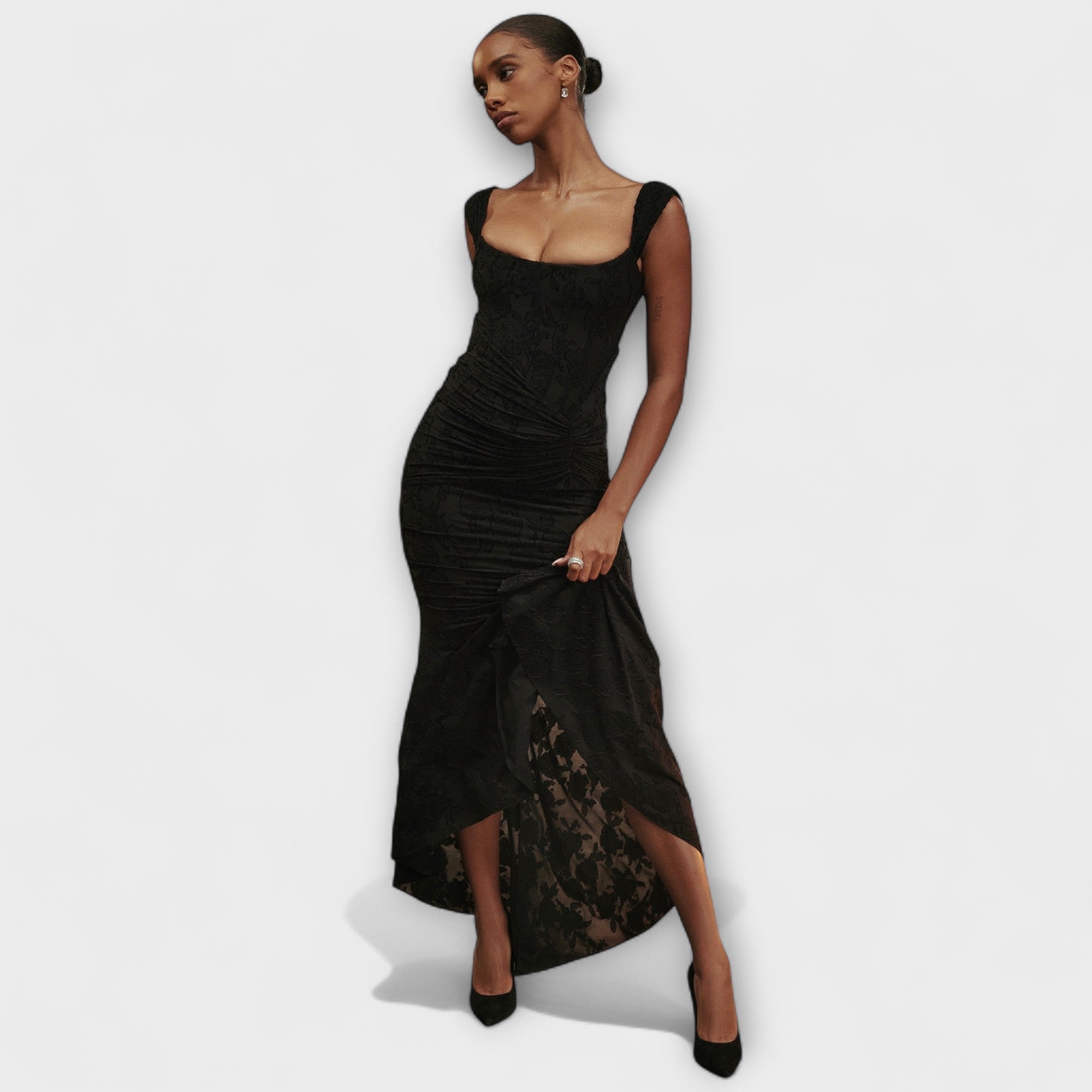 Renske - Lange jurk met elegante en verfijnde corset